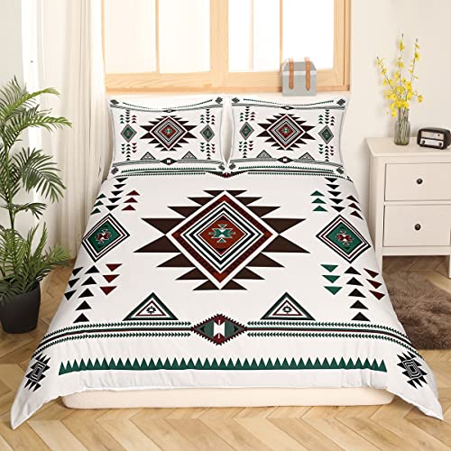 Homewish Boho Aztec King Size Duvet Cover Set for Teens Adults, Southwestern Bohemian Bedding with 2 Pillowcases - Image 2