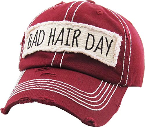 Image of Vacation Beach Camping Womens Baseball Cap Distressed Vintage Unconstructed Embroidered Patch Hat