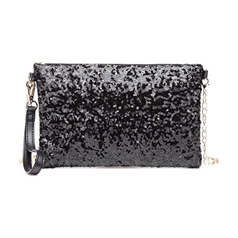 Miss Lulu Mini Sequins Crossbody Bag Cover