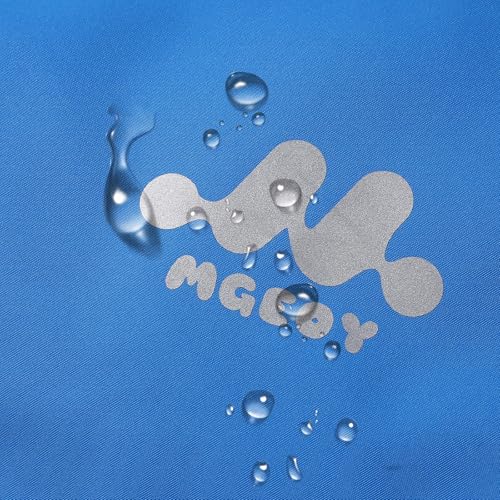 Image of MGEOY Girls Rain Jacket Lightweight Waterproof Hooded Cotton Lined Raincoat Windbreaker for Kids Size 4-12 Years
