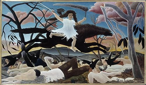 Toile Henri Rousseau Guerre affiche 50x70 cm poster peinture classique