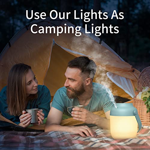 Asakuki Cordless Essential Oil Diffusers, Rechargeable Diffusers For Essential Oils, Wireless Aromatherapy Diffuser With Warm Light, Portable Ultrasonic Diffuser For Camping Travel Home #TOP2