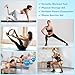 Goocrun Pilates Ring Set Exercise Equipment with Fabric Resistance Bands Set, Pilates Ball, Sliding Disks – Workout Equipment Home Gym Includes Complete Fitness Poster (Black)