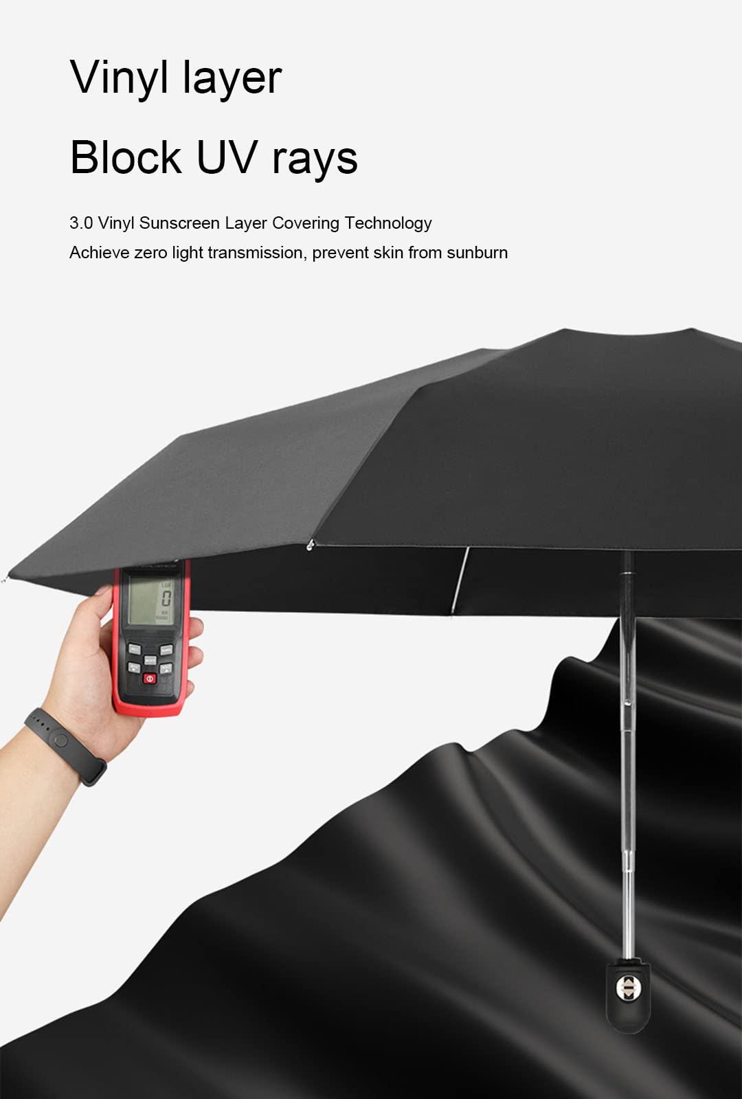 Faltschirm, Winddicht, 8 Rippen, automatisches Öffnen und Schließen, Taschenschirm, UV-Schutz-Regenschirm – – kompakt, leicht, stark, tragbarer Regenschirm