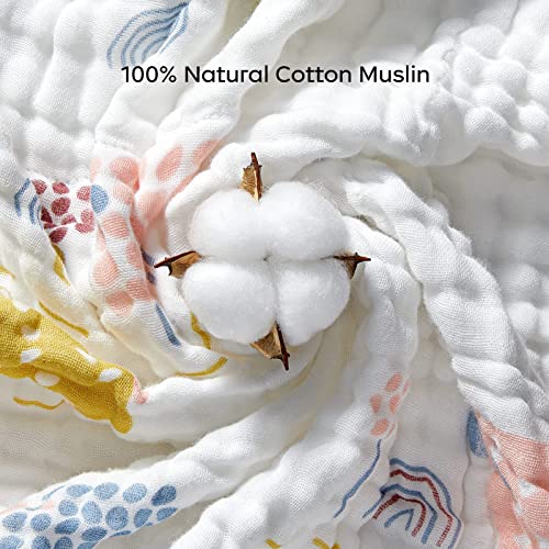 Image of bc babycare Baby Bath Towel,100% Cotton Muslin Baby Hooded Towels, Baby Towels for Newborn Infant Bath Towels, Super Absorbent Hooded Baby Towels for Boys Girls, 37