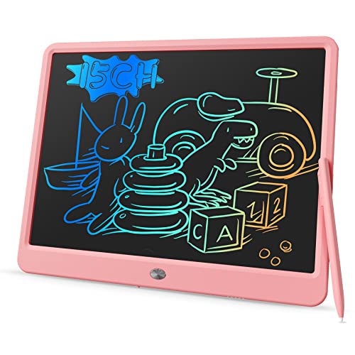 Bravokids 15Inch Lcd Writing Tablet, Drawing Board Learning Educational Toddler Toys Gifts, Scribbler Board Toy Board For Kids Boys Girls Adults (Pink) #TOP10