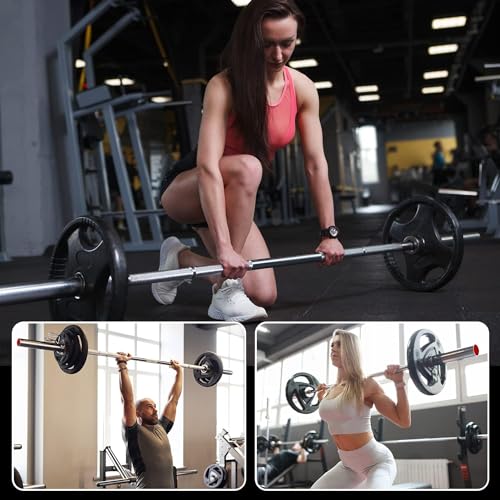 Strongway® 6FT 7FT Olympic Bar Barbell Weight Lifting Fitness Gym Equipment (6FT Barbell) - Image 6