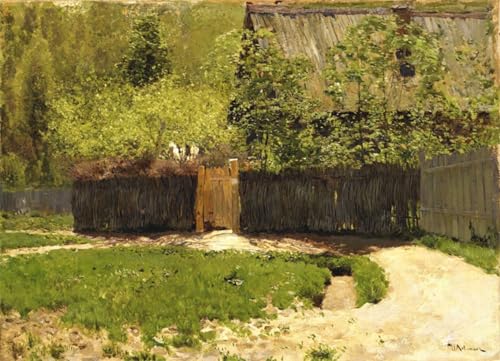 Pintura mural en lienzo de alta calidad con el arte clásico Primer Mayo Verde 60x90cm