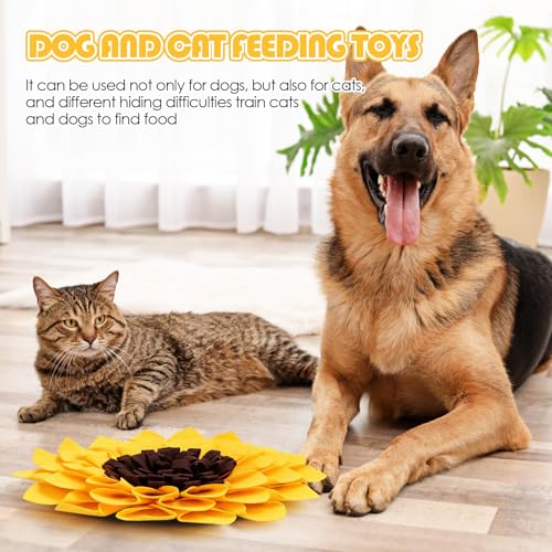 Schnüffelmatte für Hunde Futter Schnüffeln Fütterung Matte Haustier Schnüffelteppich Hund Futtermatte Schnüffeldecke Hundespielmatte - Hundematte Snuffle Pad Trainingsmatte für Haustier Hunde Katzen