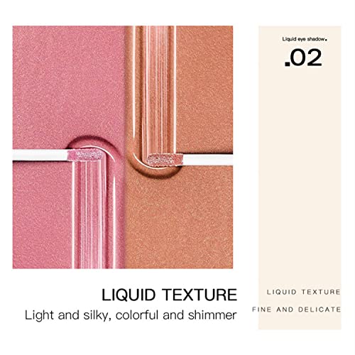 Outina Star Diamond Flare Gold Liquid Eyeshadow Sleeper Highlighting Polarized Mermaid Metallic Eyeshadow (03#Fine Rose) #TOP3