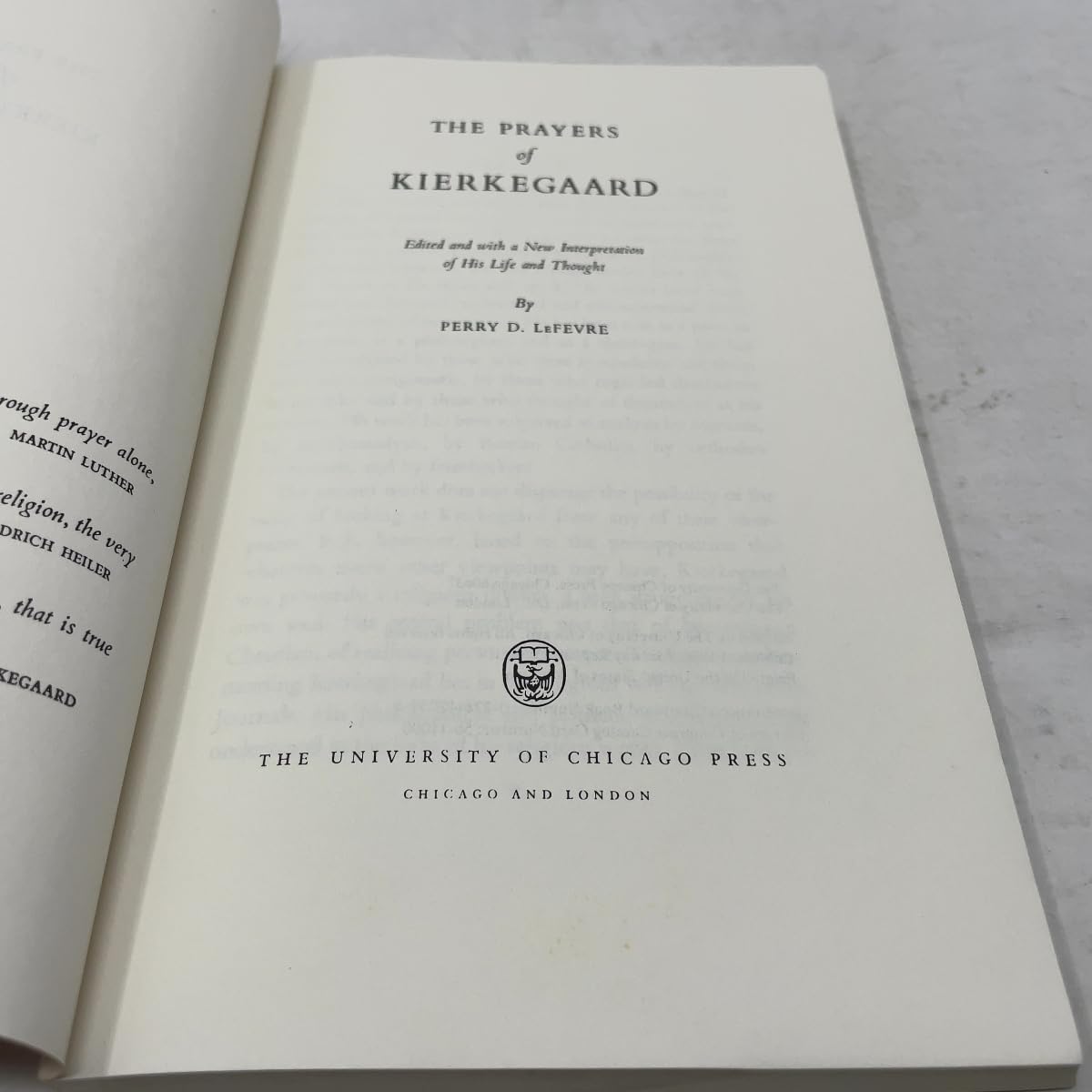 The Prayers of Kierkegaard