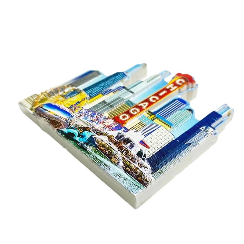 Imán 3D Skyline Chicago, Monumentos Icónicos miniatura 2