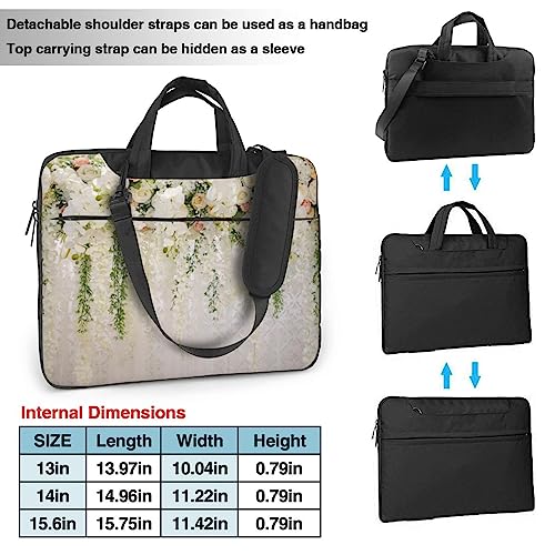 Sac ordinateur portable étanche fleurs pour transporter votre PC sans risque