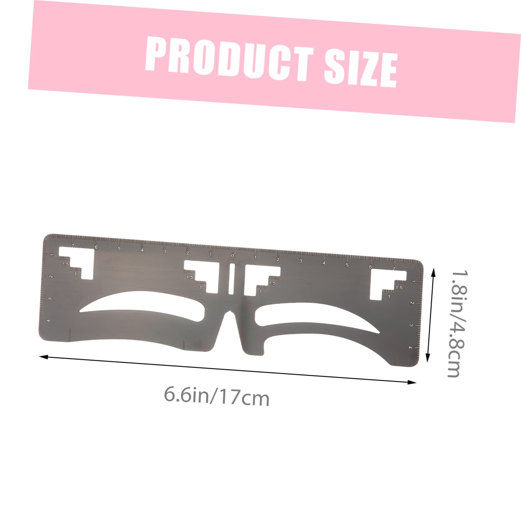 FRCOLOR 6pezzi Titolo Proposto Ruler Sopracciglia Stencil Per Misurazione Sopracciglia Strumento Per Trucco Facile e Veloce Design Simmetrico Per Professionisti e Principianti