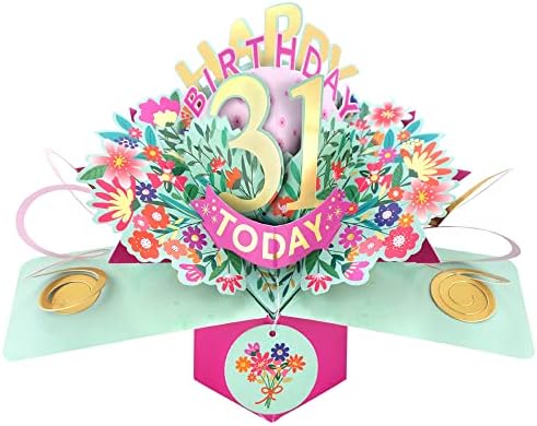 Happy 40th Birthday 40 Today Pop-Up Greeting Card Love Kate's Pop Up Cards Her POP215MC40 POP215MC40