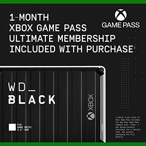 Wd_Black 4Tb P10 Game Drive For Xbox - Portable External Hard Drive Hdd With 1-Month Xbox Game Pass - Wdba5G0040Bbk-Wesn #TOP1