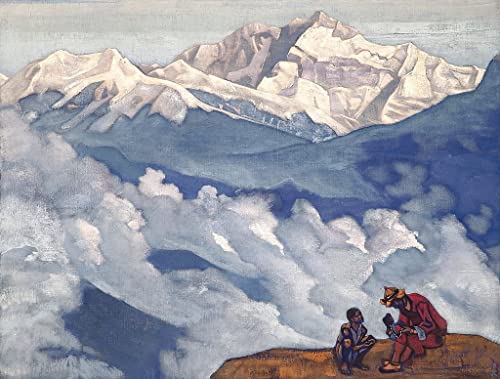 Art tableau Perle de recherche Nikolai Roerich affiche decoration murale toile 60x90cm