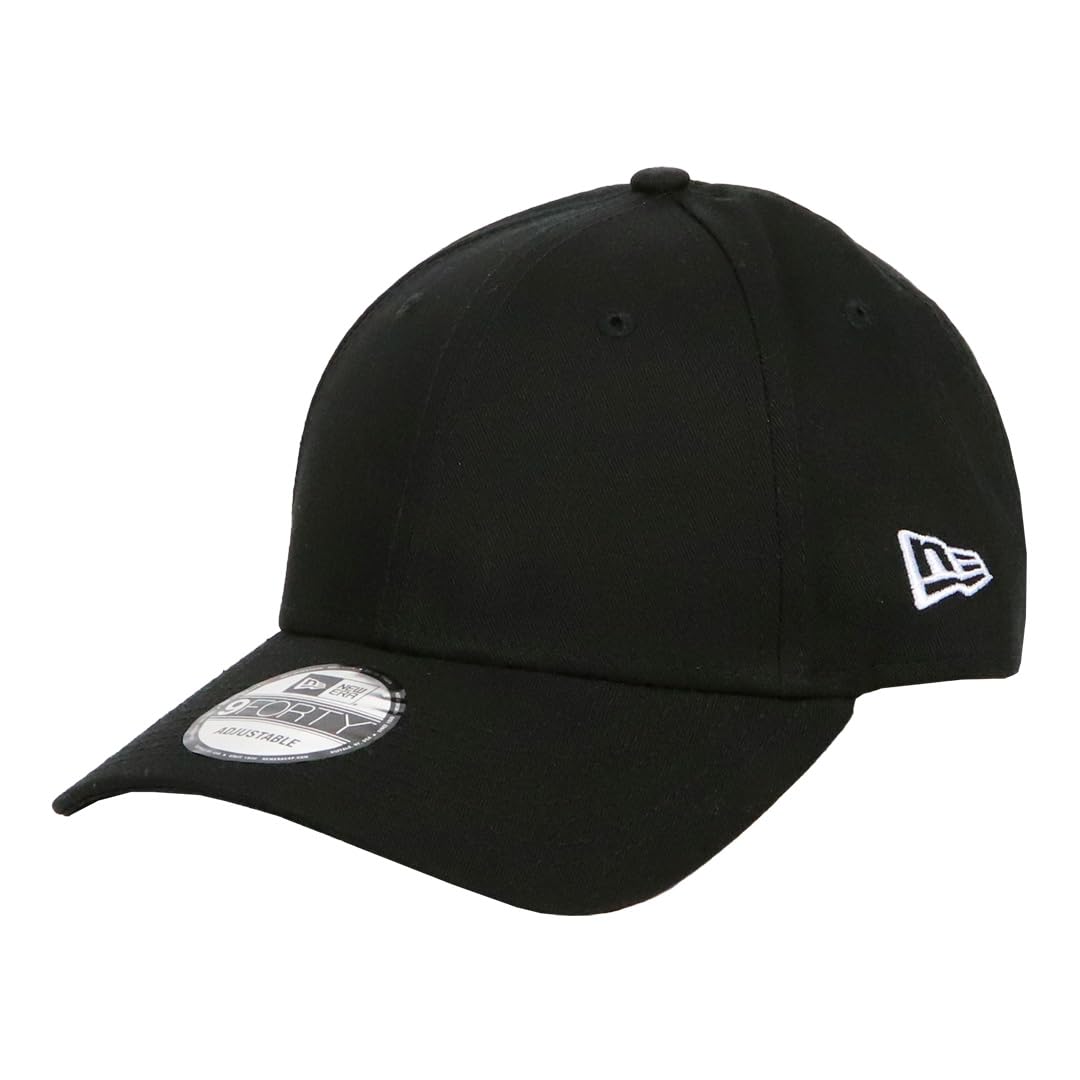 [ニューエラ] 無地 キャップ NewEra 9FORTY 99HeadwearShopステッカー付き メンズ レディース ベースボールキャップ 帽子 サイドロゴ [並行輸入品] - 1