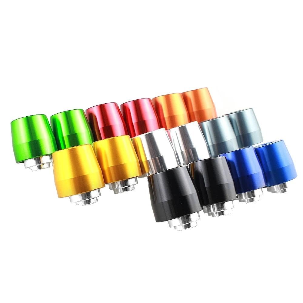 Tapones De Extremo De Manillar Motocicleta Tapones Puño Contrapesos Deslizantes para CBR 600 900 929 954 1000 1100 RR F4I F4 Extremos puños Manillar(Gris)