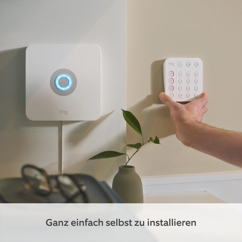 Ring Alarm - M + Innenkamera (Indoor Camera, 2. Gen. im Paket | Alarmanlage für Haus & Wohnung mit WLAN & Kamera | Alarm-Benachrichtigungen auf dein Smartphone, haustierfreundlich | Alexa-kompatibel