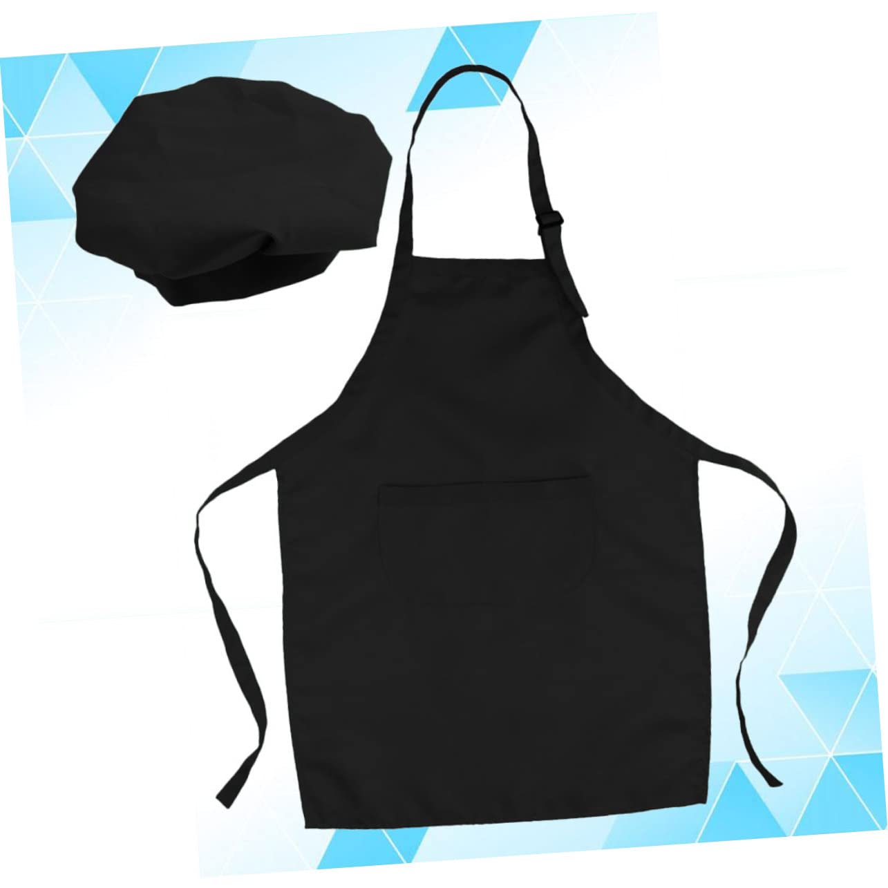 BIUDECO Chef Apron Hat Set for Boys Boys and Girls Painting Clothes Kitchen Cooking Bibs Adjustable Size l Children's Art Apron