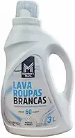 Sabão Líquido para Roupas Brancas, Lava Roupas Líquido Roupas Brancas Members Mark 3L, Tecidos brancos e coloridos. Proteção do branco.