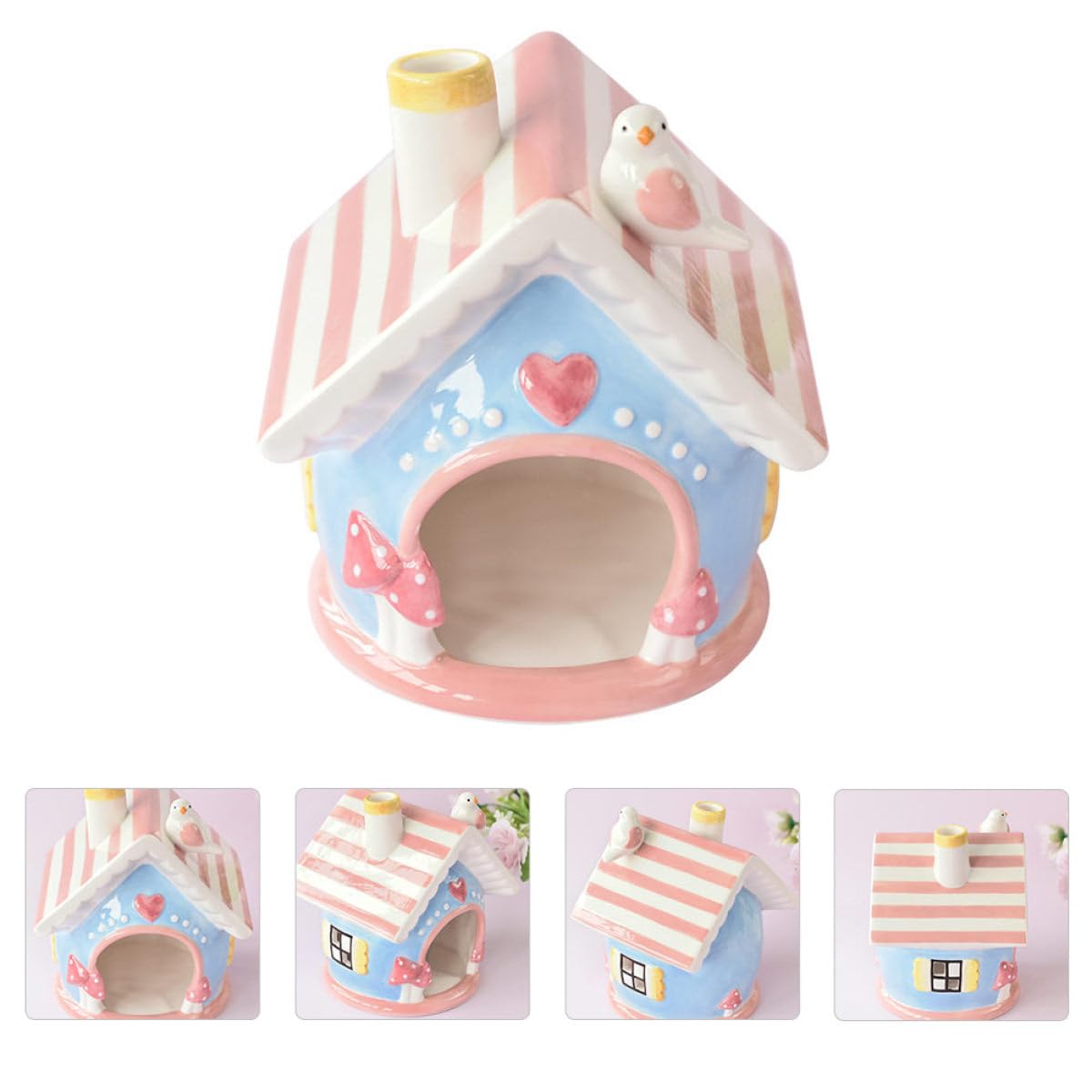 Keramik Hamsternest Haustierbett Hamsterversteck Rosa Kleintierhaus Chinchilla Nest Für Kleintiere