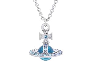 vivienne westwood necklace pink Saturn Necklace