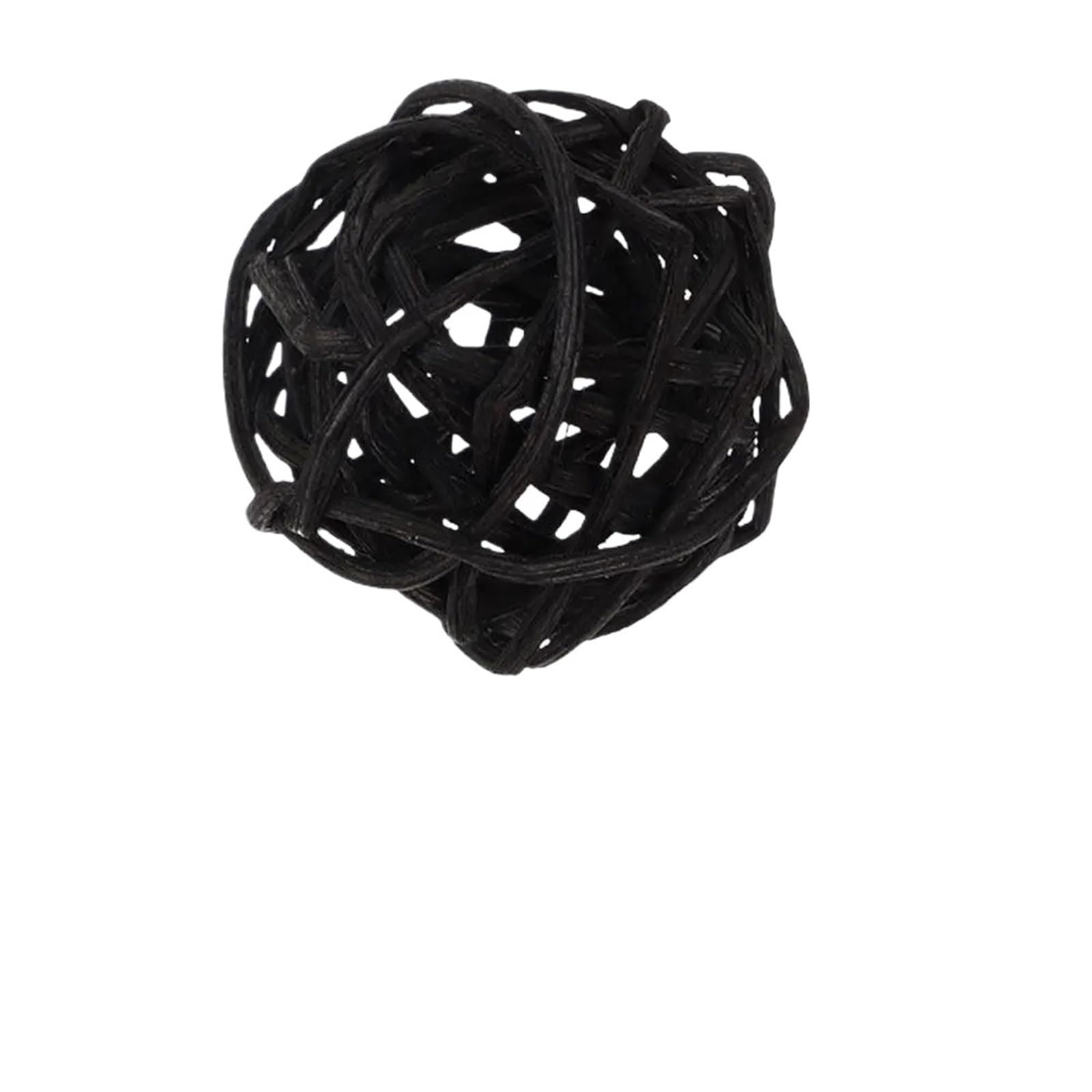 ZUXWUX 40Pcs Black Rattan Balls 3cm For Halloween Vase Wedding Centerpiece
