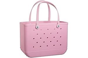 Extra Large Waterproof Beach Bag for All Your Summertime Essentials: Blowing Pink Bubbles