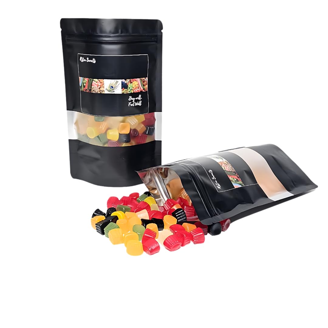 Midget Gems - 500 Gram Bulk Bag - 500g - Assorted Sweet Pick and Mix for Parties, Gifts, and Sharing.Retro Jelly Gummy Sweets