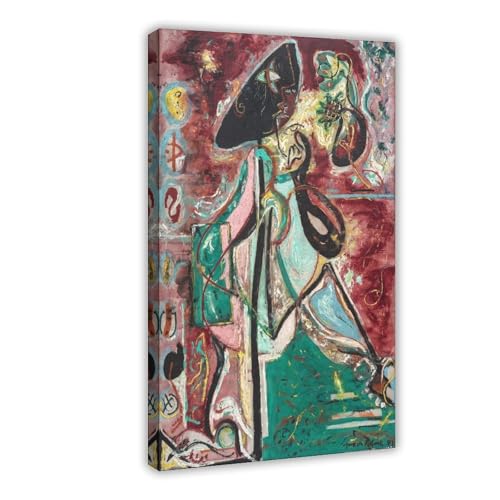 Toile Jackson Pollock The Moon Woman 1942, tableau de décoration murale haute fidélité