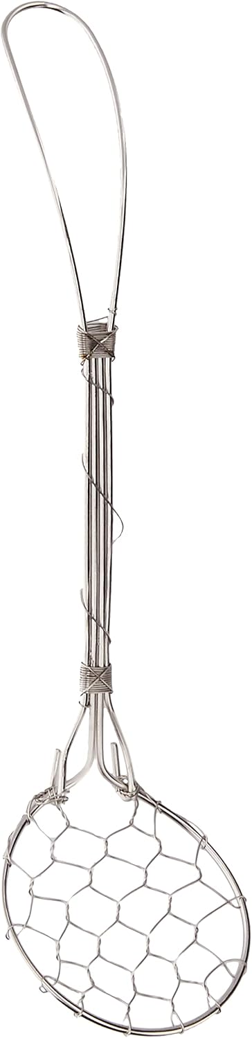 Mt Trimatsu Hot Tofu Spoon, Stainless Steel, Small, Round Net