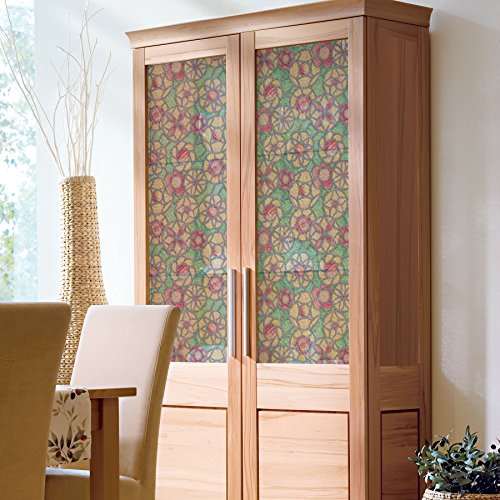 Película adhesiva para ventana Floral Medallion 200-2795 miniatura 2