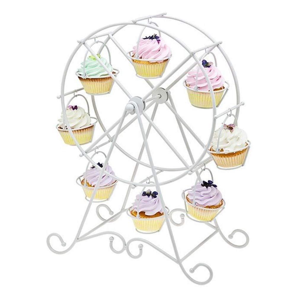 Ferris Wheel Cupcake Stand Cupcake Holder Dessert Display 8 Cups Dessert Serving Tray Cupcake Holder for Wedding Party (Cupcake Stand)
