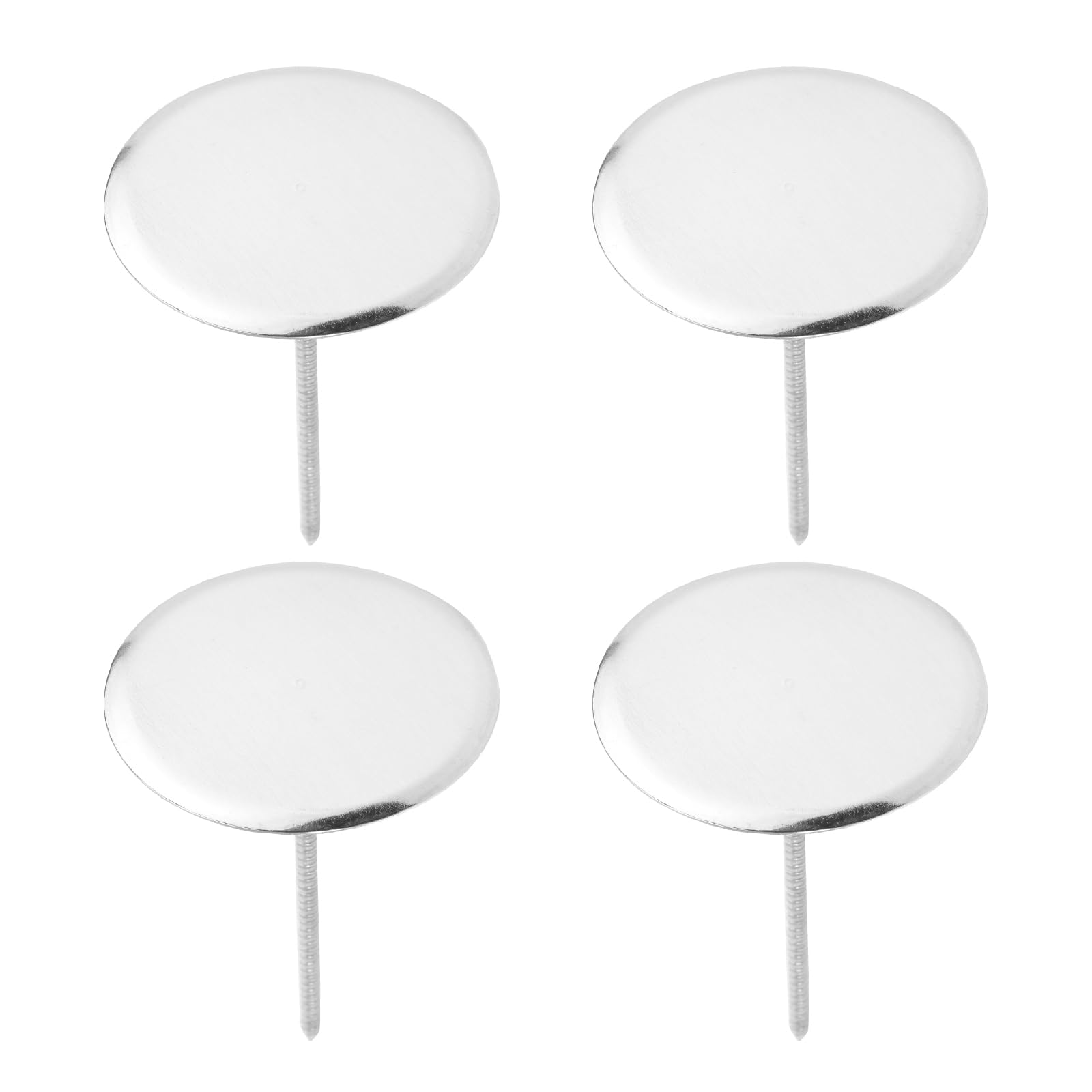 Ciieeo Stainless Steel Cake Heating Core Nails 4Pcs Flower Nail Cake Baking Decorating Tools for DIY Icing Roses Carnations Cupcake Decor 2.8 Inch
