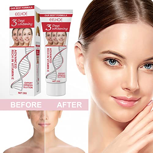 3 Days Kojic Acid Whitening Moisturizing Cream, Skin Lightening Cream, Dark Spot Corrector Cream, Hyperpigmentation Remover, Brightening Skin Hydrating Nourishing Skin Bleaching Cream (150g)