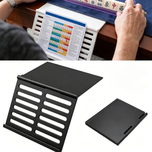 Soporte de Mahjong plegable para azulejos con estructura de plástico compacto 5