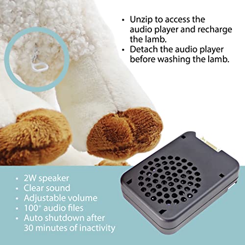 My Little Lamb - Singing Prayer Lamb w/ Audio Bible, Stories and Songs (3+), Musical Stuffed Animal for Baby – Christian… - Image 4