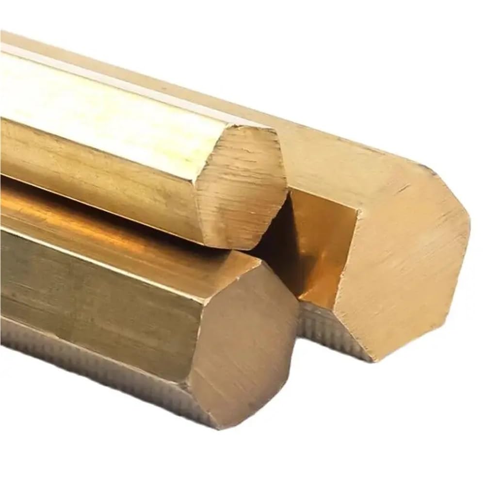 Edelstahl sechseckige Stangen, 5er-Pack Messingstäbe sechseckig for DIY-Gravuren 100-1000 mm x 3-20 mm(500MM*5MM)