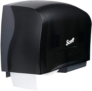 Kimberly-Clark Kimberly Clark Professional Coreless JRT Twin Toilet Paper Dispenser (09608), High Capacity, Durable, 20â€ x 6â€ x 11â€, Smoke (Black)