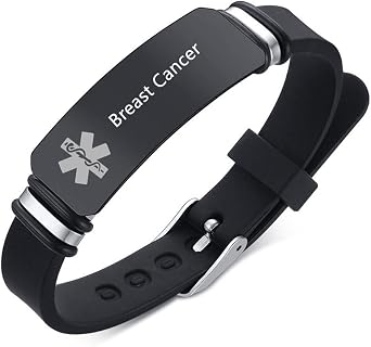 Medical Alert Bracelets for Men Women Adjustable Silicone Medical ID Wristband Emergency Identification Bracelet,with Medical Card