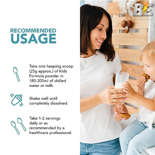 Image of Be Nutrition Kids Formula Chocolate - 500gm, Kids Protein Powder for Growth & Gain, No Refined Sugar, Vitamins & Minerals, Supports Brain Health, Healthy Muscle, Healthy Gut & Boosts Immunity