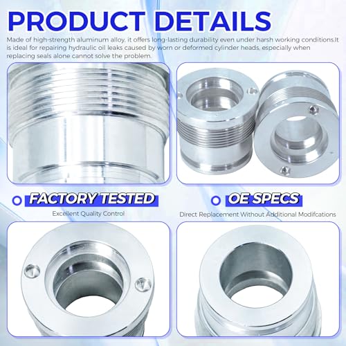 Image of Hydraulic Cylinder Heads 6539323,7382115,Compatible with Bobcat Parts | 6539323,7382115,Compatible with Bobcat Skid Steer, Track, and All-Wheel Steer Loaders,Hydraulic Repair Replacement Parts