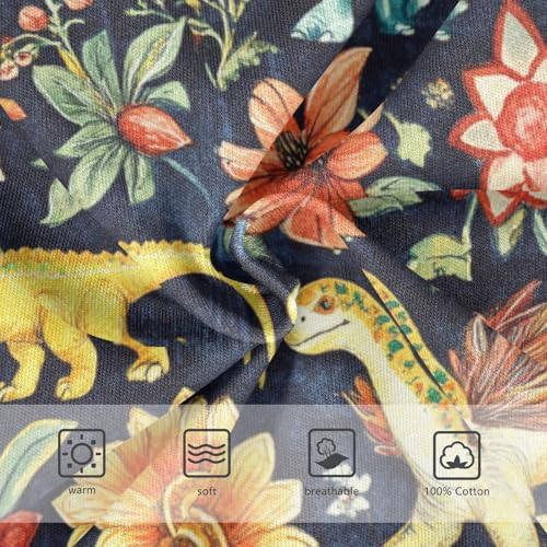 Wusikd Colorful Dinosaurs Boys' Underwear Cotton Flowers Boys Briefs Soft Toddler Underwear 2T3