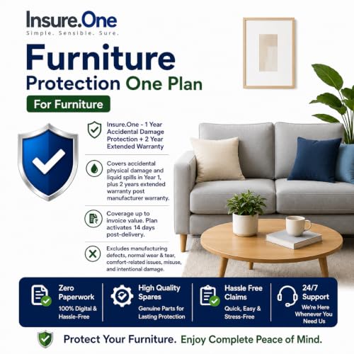 Image of 1 Year Accidental Damage Protection + 2 Year Extended Warranty - Furniture Protection One Plan - for Furniture Between INR 0 - INR 5000 (Email Delivery Only)