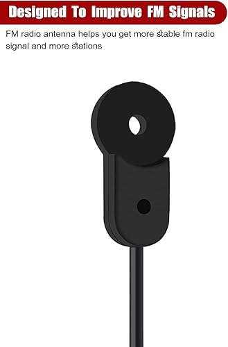 Miniatura 3 de Antena coaxial dipolo FM de 75 ohmios con conector macho hembra PAL para Sharp Panasonic Yamaha JVC Sherwood Pioneer mesa receptor estéreo para el