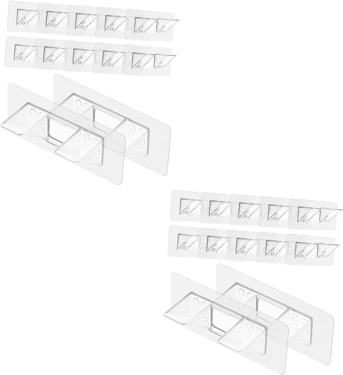 Gadpiparty 24pcs Shelf Pegs No Drilling Shelf Support Pins for Closet Dividers Heavy-Duty Capacity Easy Installation Discreet Design for Organizing and Cabinets