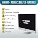 23.8 inch Computer Privacy Screen Filter for Widescreen Computer Monitor - 16:9 Aspect Ratio - Premium - Reversible Anti-Glare Protector - Privacy for Data Confidentiality by AirMat