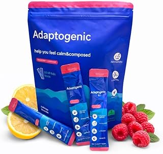 2026 New Cortisol Cocktail Pulver, Enthält Zitrone und Himbeere für Cortisol Senken, Konzentration Steigern, Entspannt Bleiben, für Männer und Frauen, 20 Sticks Convenient Single